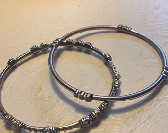 Silver bangles