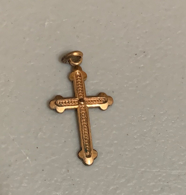 Gold filled cross pendant