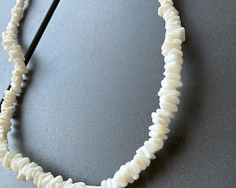 Beachy pooka bead necklace