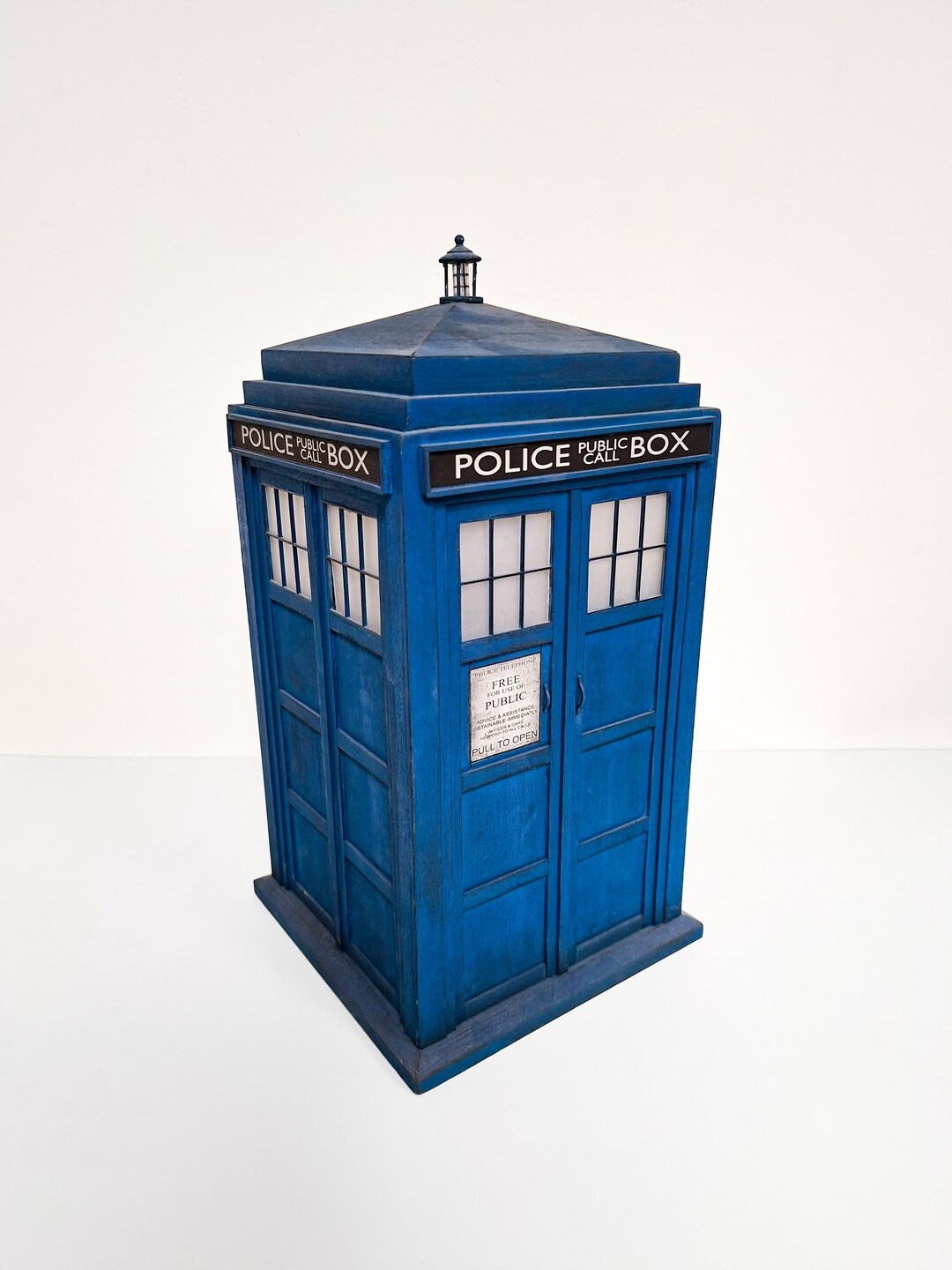Handmade Wood Tardis - Blue Police Box - Etsy Australia