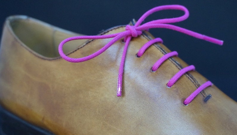 fuchsia shoe laces