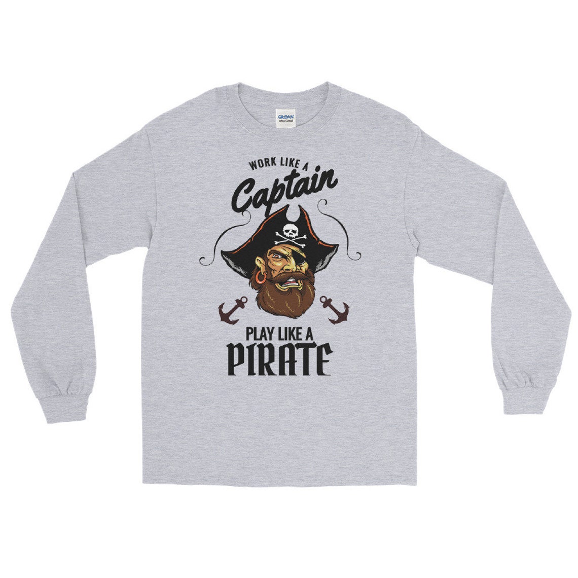 Pirate long Sleeve Shirt Etsy