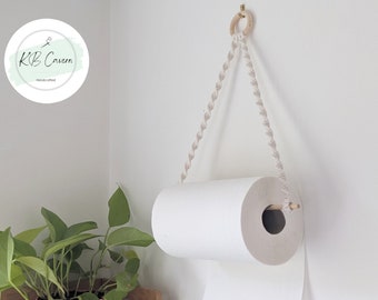 Kitchen Roll Holder Paper towel Holder Tea Towel Hanger Boho Homeware Macrame Home Decor New Home Gift for Friend Kitchen Accessories