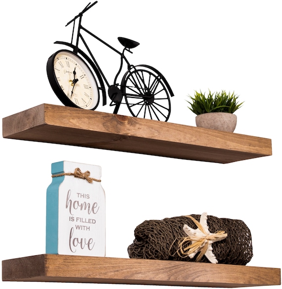 Floating Shelves Rustic Wood Wall Shelf Set Of 2 - Barn Wood Wall Floating Shelves Floating Shelves Rustic Wood Wall Shelf Set Of 2 - Barn Wood Wall Floating Shelves