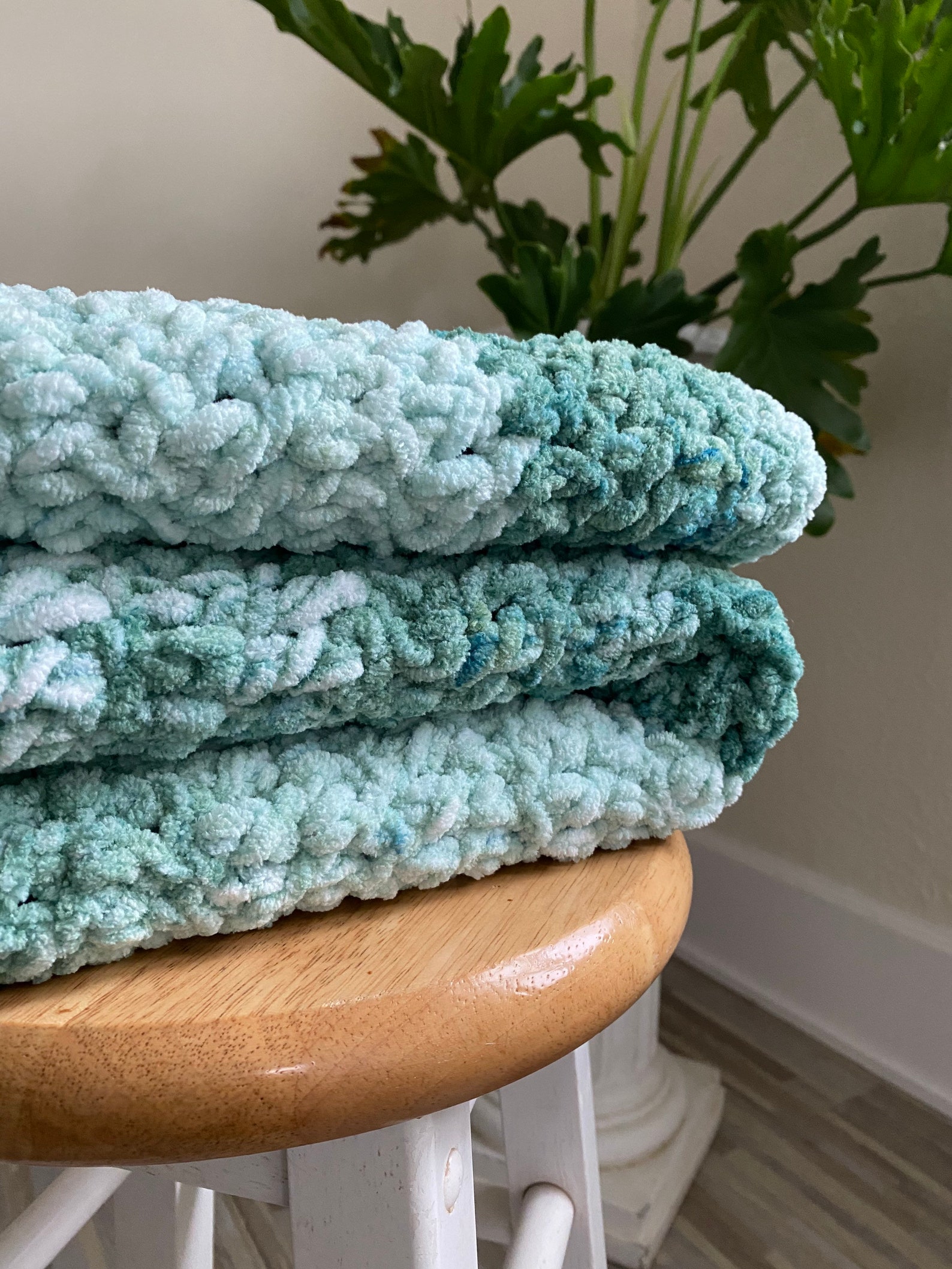 Super Soft Baby Blanket Seafoam Green Size 36X36 Etsy