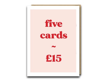 FIVE CARD BUNDLE