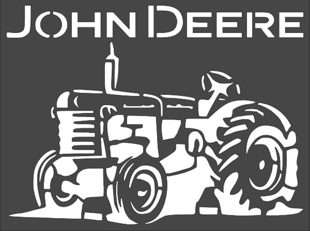 8x9-5-clear-plastic-stencil-john-deere-tractor-6mil-re359-demonweedstencils-etsy
