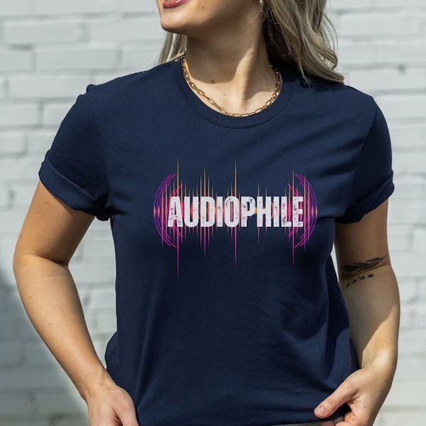 Audiophile T-Shirt, Shirt für Musiker, Konzert Shirt, Lofi Musik, Geschenk für ihn sie, Vatertagsgeschenk, Festival Shirt, Musik Vibes