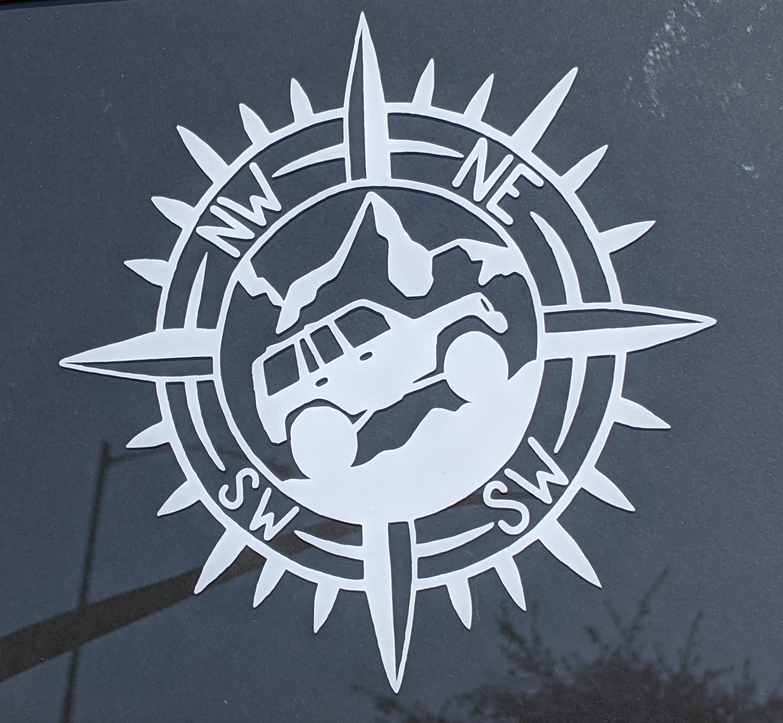 Jeep Cherokee XJ ZJ OffRoad Compass Vinyl Decal Sticker Etsy