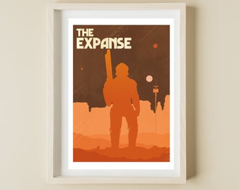 The Expanse minimalist illustration - Jungle Cyborg - Vintage poster - Retro Science Fiction poster