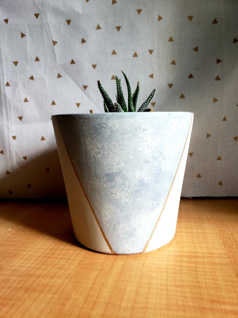 Glacier Hand Painted Planter