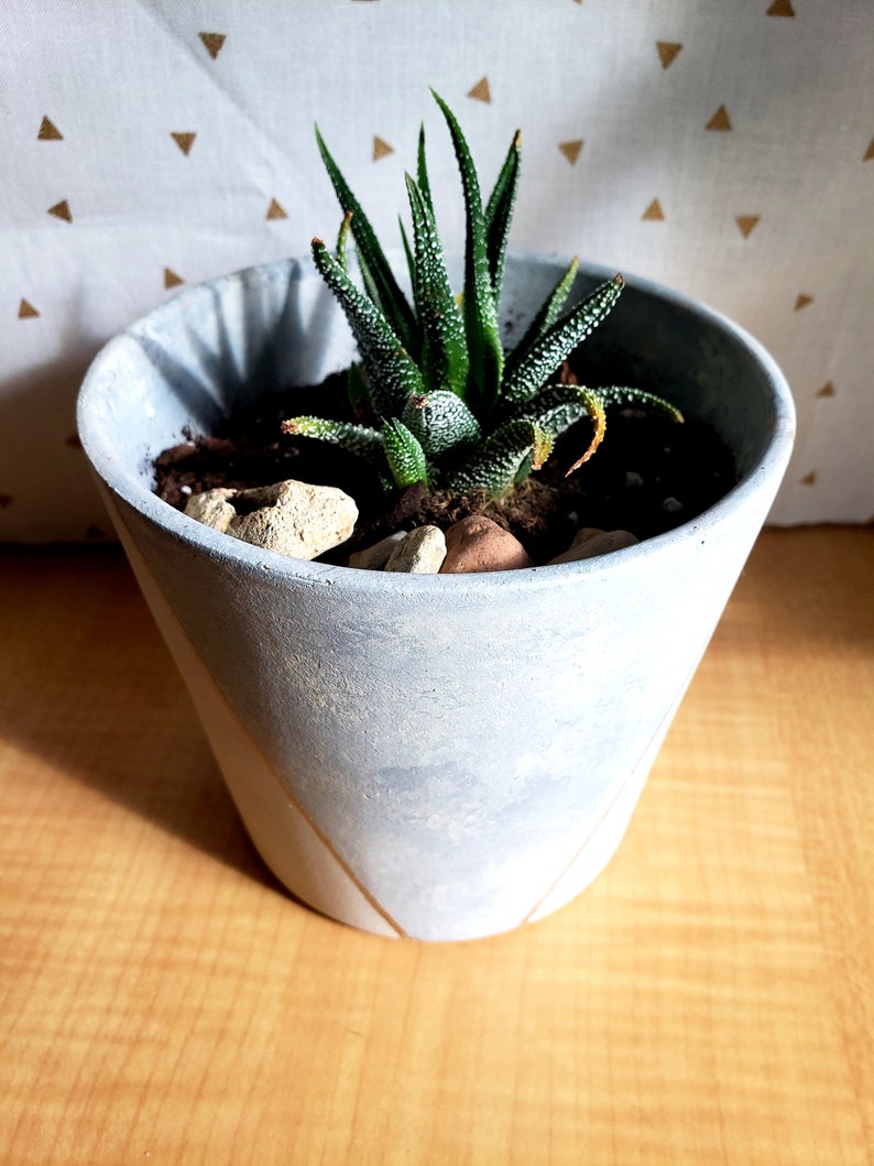 Glacier Hand Painted Planter