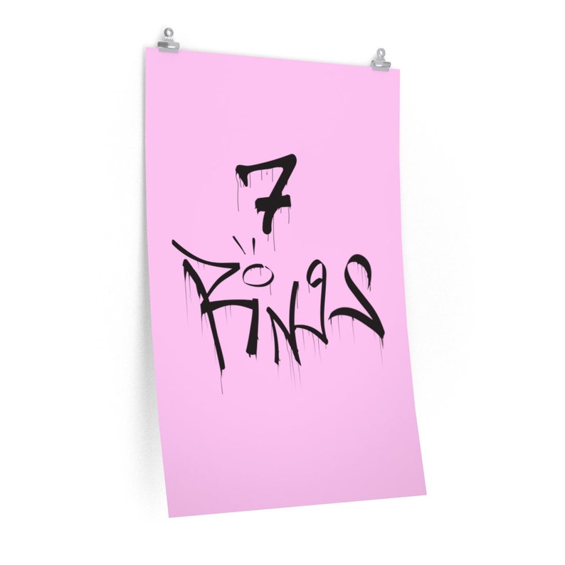 Ariana Grande Posters 7 Rings Poster Ariana Grande Merch Ariana Grande Bedroom Poster