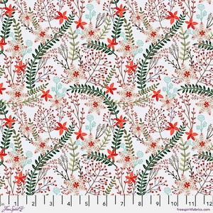 Cabane de Noël - Merry Berries - Par Mia Charro pour les tissus FreeSpirit - Vendu à l'unité - En stock. Expédié aujourd'hui