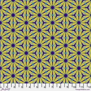 Kaleidoscope -  Pinwheel, Daisy - by Billy Reue for Free Spirit Fabrics - Sold By The Continuous Yard - In Stock, Ships Today