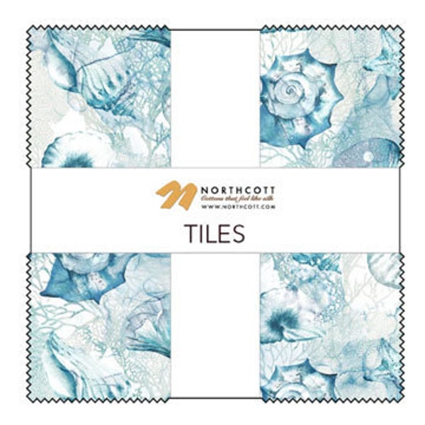 Sea Breeze - Layer Cake 42pc/bundle - By Deborah Edwards And Melanie Samra For Northcott Fabrics - Sold By The Bundle - In Stock Ships Today