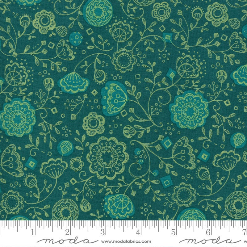 Sold By The Yard Cut Continuous Cottage Bleu In Stock And Ships Today By Robin Pickens For Moda Fabrics Cream Floral Fling