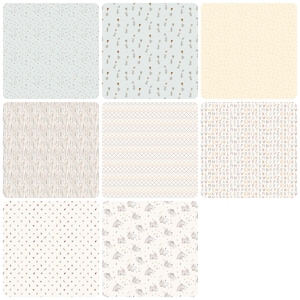 Cotton-tale - Fat Quarter 8pc/bundle - By Bernadett Urbanovics For FIGO Fabrics - Sold By The Bundle - In Stock, Ships Today