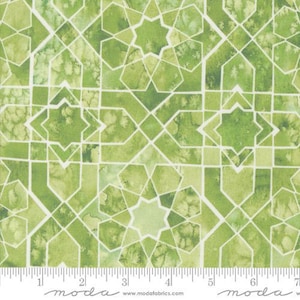 Sunshine Blue Skies - Grass Mosaic - By Create Joy Project For Moda Fabrics - Sold By The Continuous Yard - Ships Today