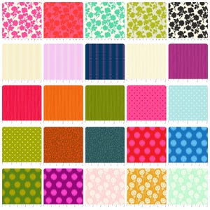 Pop Sugar - Fat Quarter 30piece/Bundle - By Heather Bailey For FIGO Fabrics - Sold By The Bundle - In Stock And Ships Today
