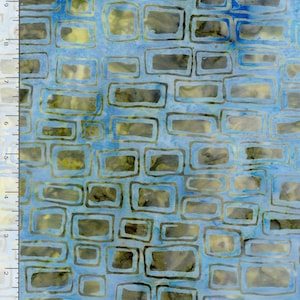 Tonga Scuba Batiks - Outlined Bricks - By Tonga Batiks For Timeless Treasures - Sold By The Yard Cut Continuous - In Stock And Ships Today
