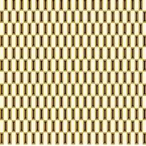 May include: A repeating pattern featuring vertical rows of small, black dog bone icons centered within tan rectangular blocks, all set against a solid cream-colored background. The design is organized in a structured grid layout.
