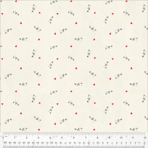 Miniaturas - Carta de amor I Heart You - Por Whistler Studios para Windham Fabrics - Vendido por metro - Envio hoje