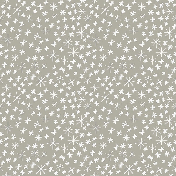 Nice Ice Baby - Gray Snowflakes - By Deena Rutter For Riley Blake Designs - Sold By Yard And Cut Continuous - In Stock Ships Today