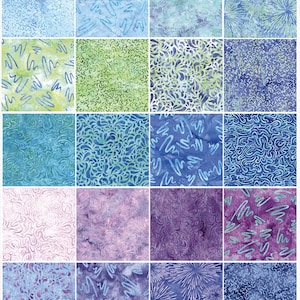Aurora - Strip Pack 40 Stück / Bündel - Von Island Batiks - Verkauft im Bündel - Vorrätig und wird heute versendet