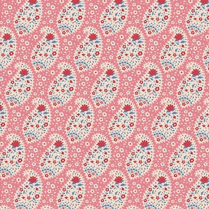 Jubilee - Pink Teardrop - By Tone Finnanger For Tilda - Sold By The Yard - In Stock And Ships Today