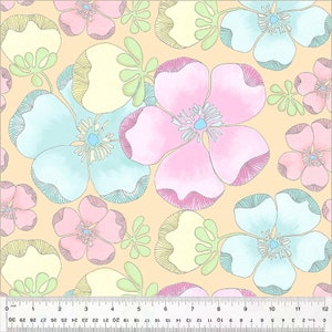 Goodness Gracious - Melon Embrace - By Laura Heine For Windham Fabrics - Sold By Yard Cut Continuous - In Stock And Ships Today