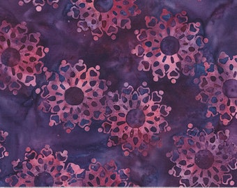 Majesty Batiks - Purple Pendant - By Jacqueline de Jonge For Anthology Fabrics - Sold By The Yard - In Stock and Ships Today