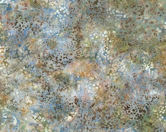 Woodland Batiks - Sage Fish Texture - by McKenna Ryan for Hoffman Fabrics - Sold By Yard And Cut Continuous - In Stock Ships Today