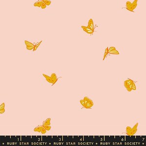 Flowerland - Mariposas rosas - Por Melody Miller para Ruby Star Society - Se vende cortado a medida - Corte continuo - En existencia y envío hoy