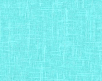 24/7 Linen Texture - Aquamarine - By Hoffman Fabrics - Sold By The Continuous Yard - In Stock And Ships Today