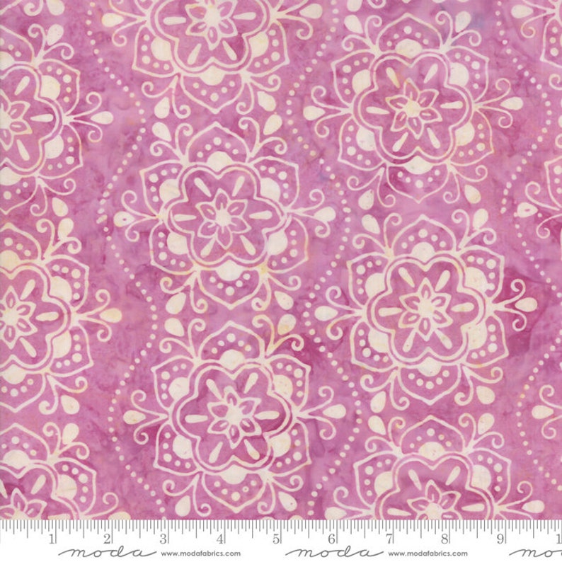 Paradise with Bandana Flowers Calypso Batiks Sold by the Yard and Cut Continuous Ships Today! by Kate Spain for Moda Fabrics