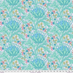 Kaffe x Morris And Co - Lavender Artichoke - By Kaffe Fassett x The Original Morris & Co For FreeSpirit Fabrics - Sold By Yard - Ships Today