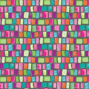 Awesome Owls - Multi Color Shapes - By Jessica Flick For Benartex Fabrics - Sold By The Yard And Cut Continuous - In Stock And Ships Today
