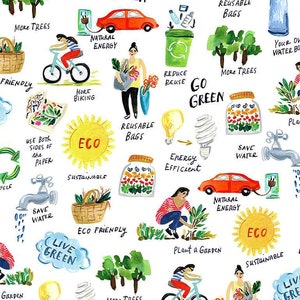 Earth Day - Earth Day - By August Wren For Dear Stella Designs - Sold By Yard Cut Continuous - In Stock Ships Today