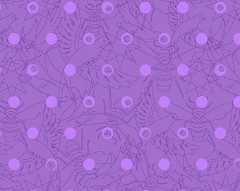 Sun Print 2022 - Plum Link - By Alison Glass For Andover Fabrics - Sold By The Yard Cut Continuous - In Stock And Ships Today