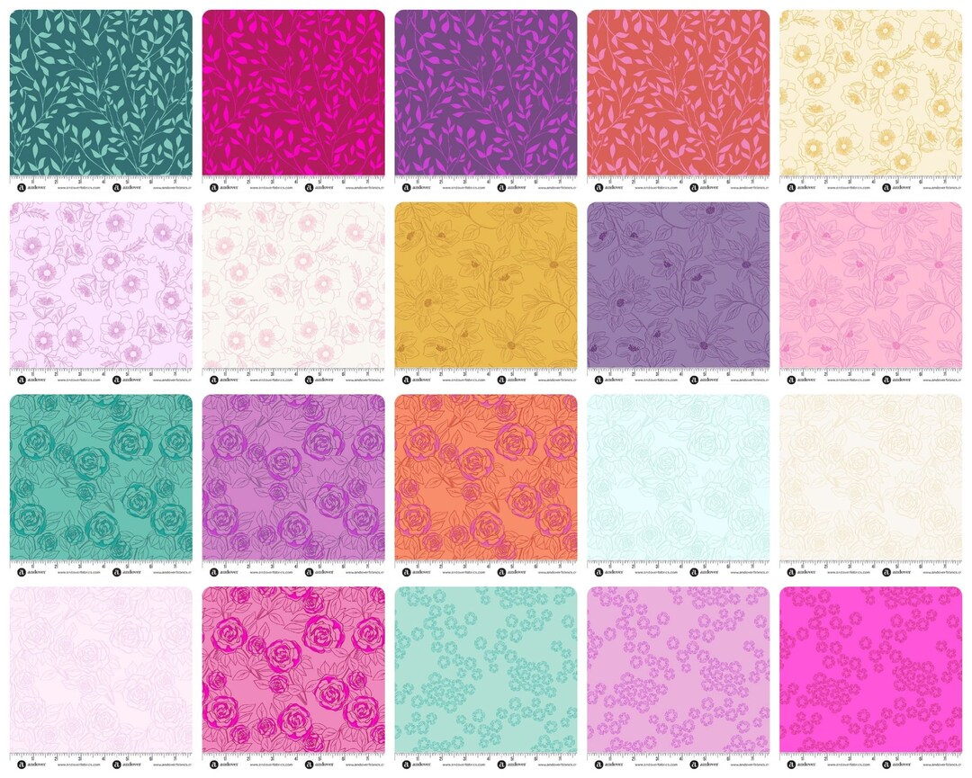 Color Me Pretty - Fat Quarter 20pc/bundle - by Stephanie Organes for ...