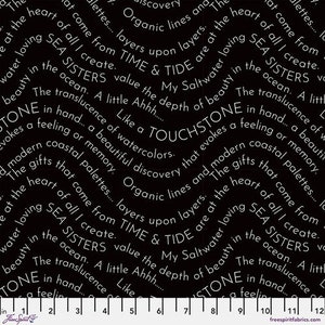 Writing On The Wall - Script - By FreeSpirit Fabrics - Sold By The Yard Cut Continuous - Ships Today