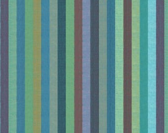 Kaffe Fassett Gewebte Streifen - Azurblaue Breite Streifen - Von Kaffe Fassett Für Free Spirit Fabrics - Verkauft lose Lagerware - Auf Lager Schiffe Heute