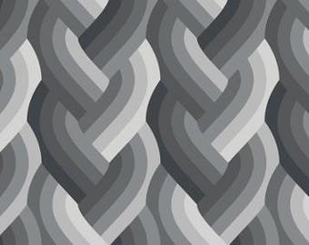 Echo Braid - Black - By Emily Van Hoff For Moda Fabrics - Sold By The Yard Cut Continuous - In Stock and Ships Today