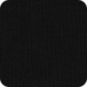 May include: Black fabric with a subtle textured weave.