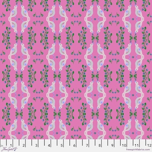 Folk Heart - Posy Reflection - By  Nathalie Lete For Free Spirit Fabrics - Sold By The Yard And Cut Continuous - In Stock Ships Today