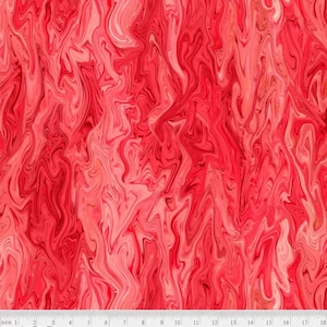 Marble Studio - Red Marble - by Teresa Ascone for P&B Textiles - Sold By The Yard Cut Continuous - In Stock, Ships Today