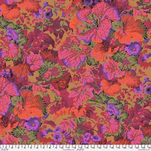 Vintage - Rust Grandiose - By The Kaffe Fassett Collective For FreeSpirit Fabrics - Sold By The Yard - Ships Today