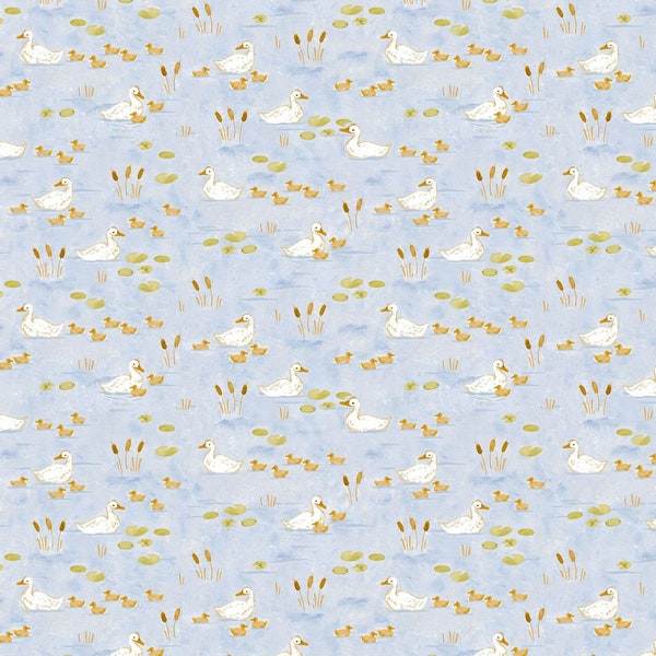 Storybook Farm - Ducks - By Clara Jean For Dear Stella Designs - Sold By The Yard And Cut Continuous - In Stock And Ships Today!