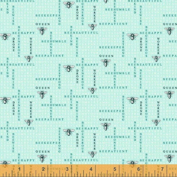 Summer School - Pond Bee Humble - By Judy Jarvi For Windham Fabrics - Sold By Yard And Cut Continuous - In Stock and Ships Today